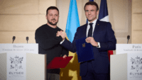 Еммануель Макрон і Володимир Зеленський