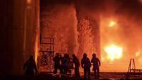 Пожежа на нафтобазі в Курській області 17 лютого 2024