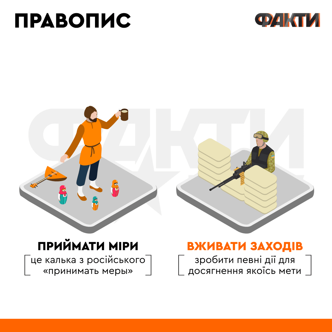 Приймати міри: як правильно сказати українською та чому це помилка Фото 1 Приймати міри: як правильно сказати українською Фото 1