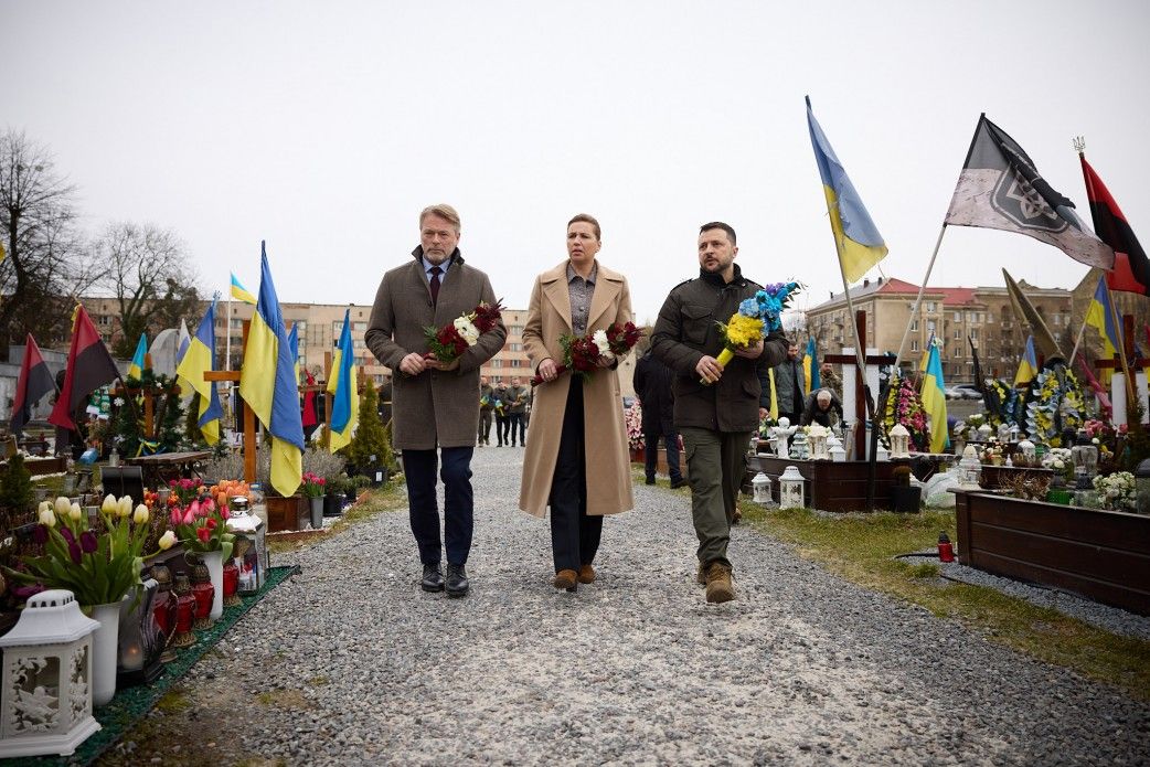 Зеленський і прем’єрка Данії Фредеріксен прибули до Львова: що відомо Фото 1 Метте Фредеріксен та Зеленський