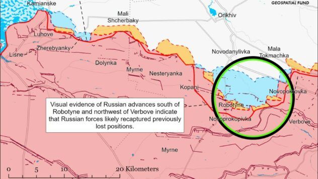 карта боїв на 12 березня