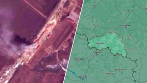 Супутникові фото з наслідками рейду російських батальйонів у Бєлгородській області