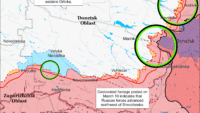 Карта бойових дій на 13 березня 2024