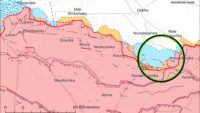 карта боїв на 9 квітня