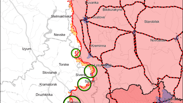 Карта бойових дій на 11 квітня 2024