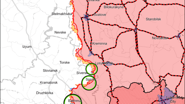 Карта бойових дій на 12 квітня 2024