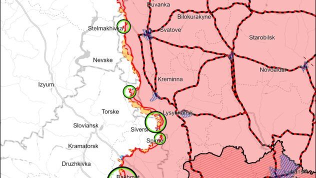 карта війни на 22 квітня