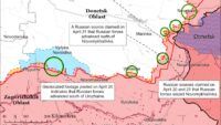 карта війни на 22 квітня