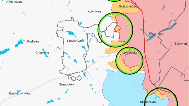 карта боїв на 30 квітня