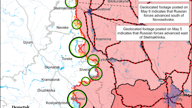 Карта бойових дій на 9 травня 2024 Карта бойових дій на 9 травня 2024