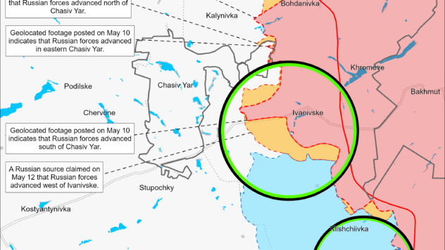 Карта бойових дій на 14 травня 2024 Карта бойових дій на 14 травня 2024