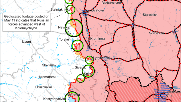 Карта бойових дій на 14 травня 2024 Карта бойових дій на 14 травня 2024
