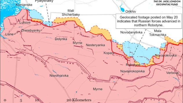 карта боїв на 24 травня