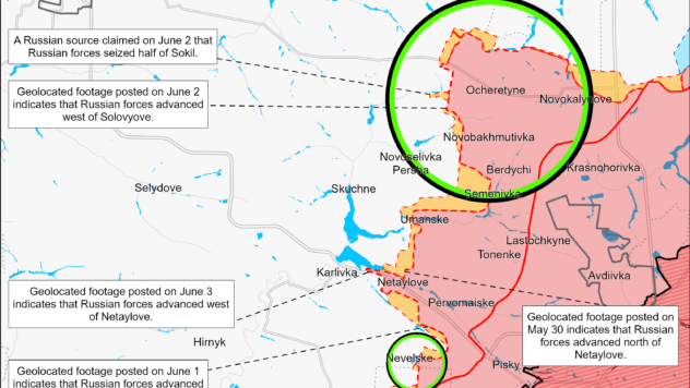 Карта бойових дій на 3 червня 2024