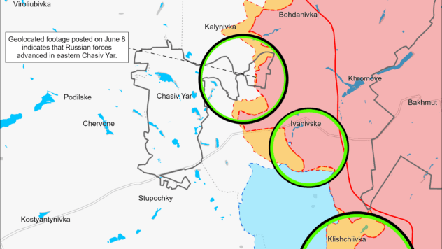 Карта бойових дій на 13 червня 2024 Карта бойових дій на 13 червня 2024