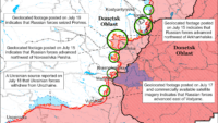 Карта бойових дій на 20 липня 2024
