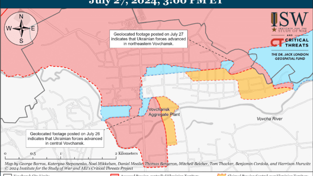 Карта бойових дій на 27 липня 2024