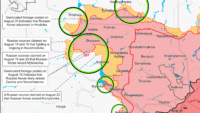 Карта бойових дій на 21 серпня Карта бойових дій на 21 серпня