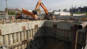 Станція метро Деміївська у Києві на ремонті