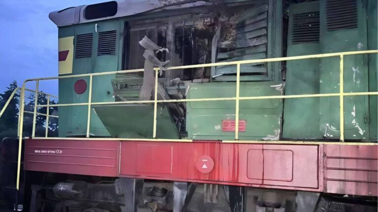 Обстріл залізниці