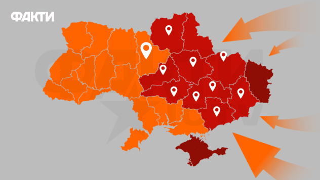 Карта повітряних тривог України онлайн: де є загроза ракетного удару Карта повітряних тривог Факти ICTV
