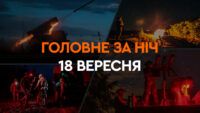 Головне за ніч 18 вересня 2024