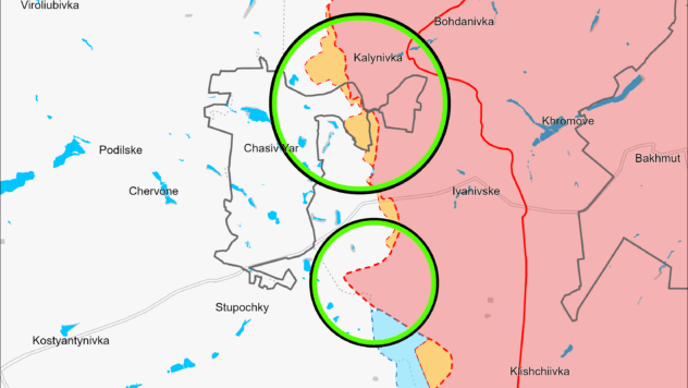Карта бойових дій на 25 вересня