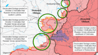Карта бойових дій на 5 жовтня 2024 Карта бойових дій на 5 жовтня 2024 року