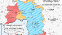 Карта бойових дій на 5 жовтня 2024 Карта бойових дій на 5 жовтня 2024 року