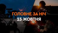 Головне за ніч 23 жовтня 2024