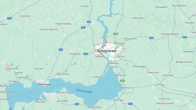Запоріжжя на карті