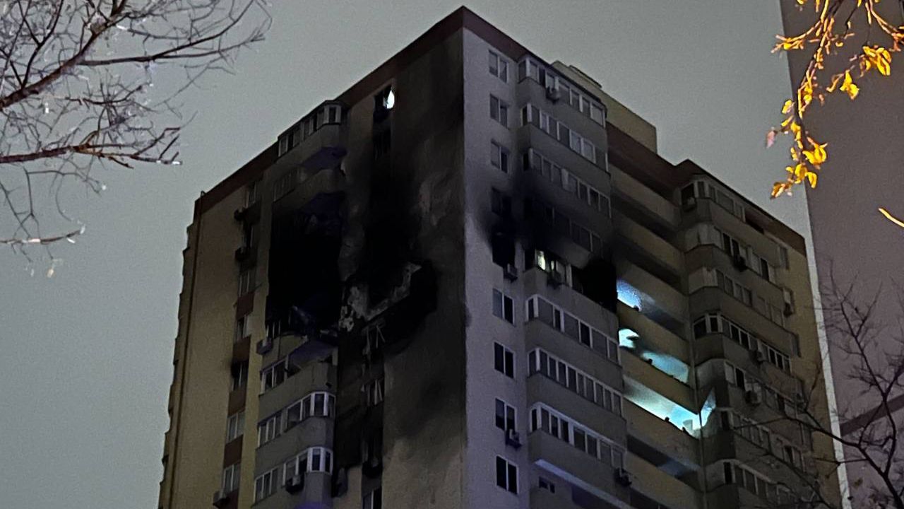 Солом’янський район Києва – удар БпЛА 25.10.2024 Солом'янський район Києва - влучання по будинку