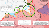 Карта бойових дій на 23 листопада 2024