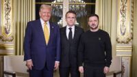 Трамп, Макрон, Зеленський