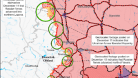 Карта бойових дій на 16 грудня