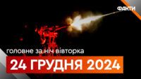Головні новини ночі 24 грудня 2024