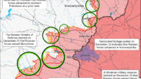 Карта бойових дій на 24 грудня