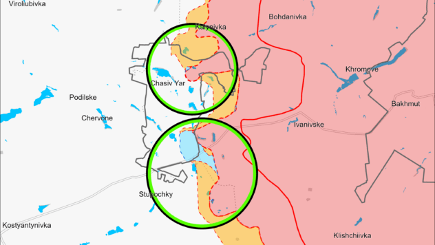 Карта бойових дій на 24 грудня