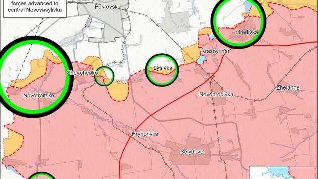 Карта бойових дій на 3 січня