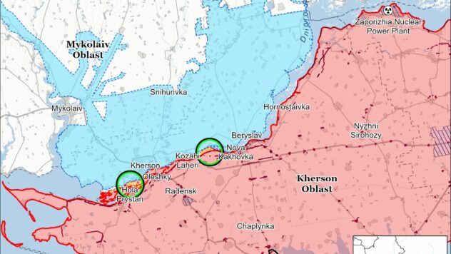 Карта бойових дій на 3 січня
