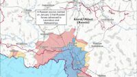 Карта бойових дій на 4 січня Карта бойових дій на 4 січня