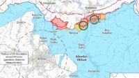Карта бойових дій на Харківському напрямку 4 січня 2025 року Карта бойових дій на Харківському напрямку 4 січня 2025 року