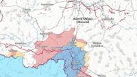 Карта бойових дій на Курському напрямку 4 січня 2025 року Карта бойових дій на Курському напрямку 4 січня 2025 року