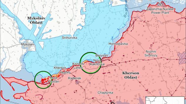 Карта бойових дій на 6 січня