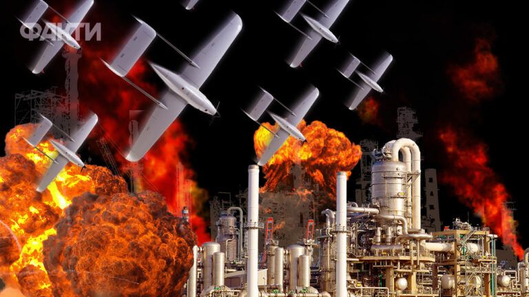 атака на РФ НПЗ