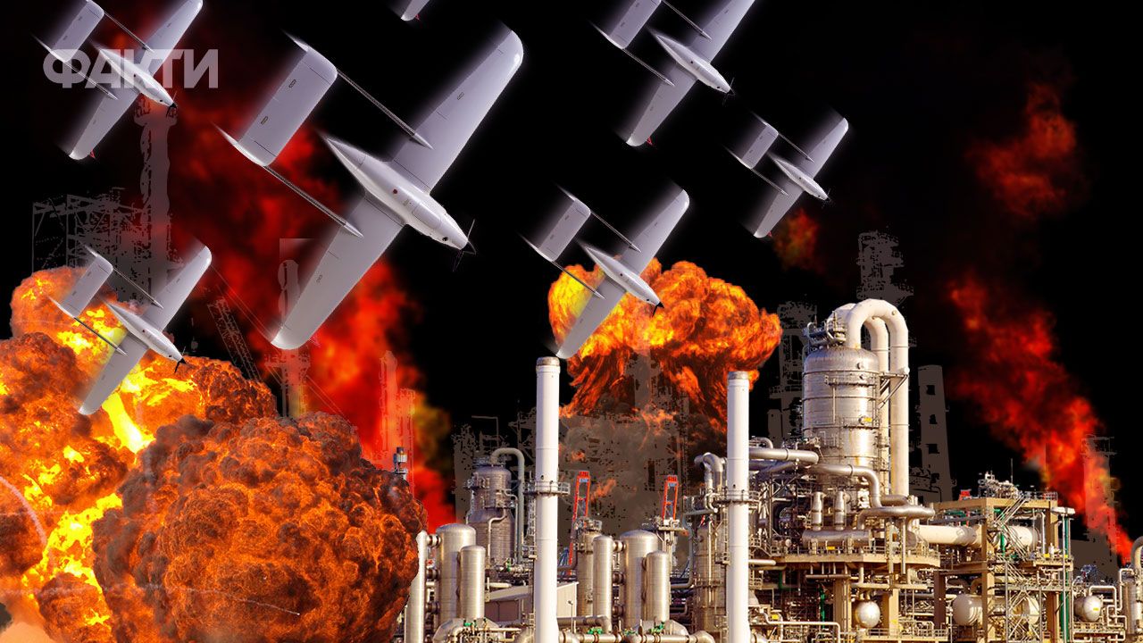 атака на РФ НПЗ