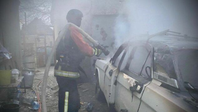 пожежа у квартирі Херсону після влучання дрона