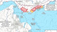 Карта бойових дій на 17 січня 2025 року на Харківському напрямку
