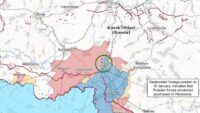 Карта бойових дій на 17 січня 2025 року на Курському напрямку