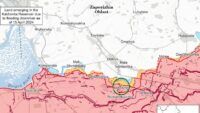 Карта бойових дій на 17 січня 2025 року на Запорізькому напрямку